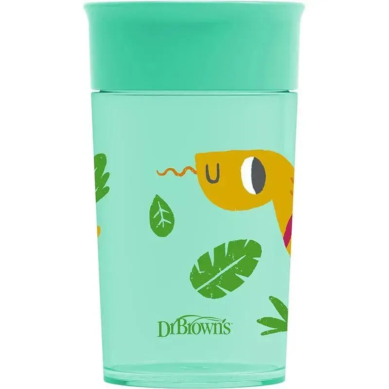 Dr Brown - Milestones Cheers 360 Transition Sippy Cup, Turquoise Snake, 10 oz - Image 4