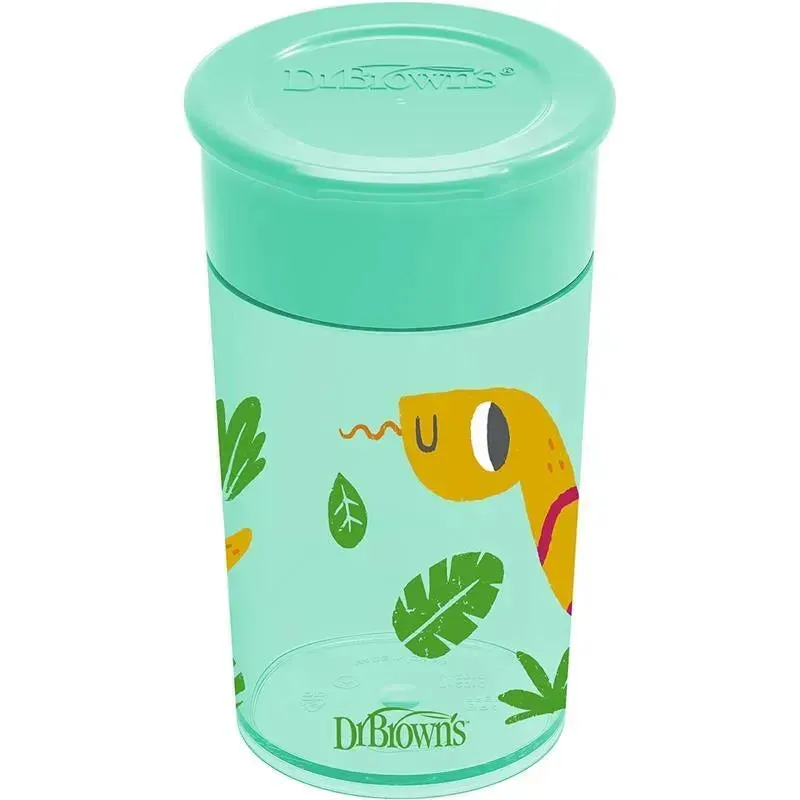 Dr Brown - Milestones Cheers 360 Transition Sippy Cup, Turquoise Snake, 10 oz - Image 6