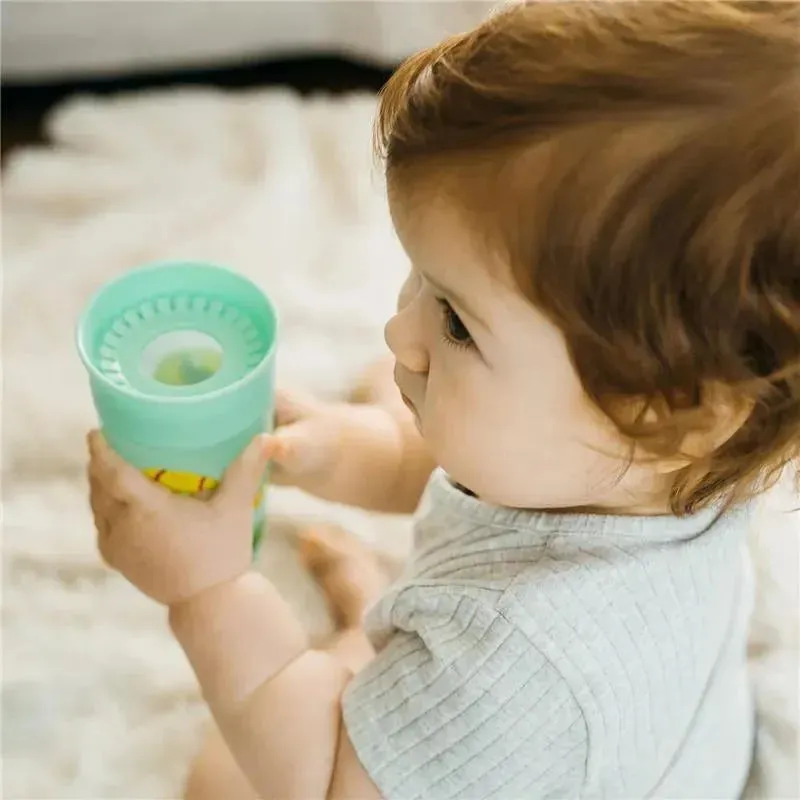 Dr Brown - Milestones Cheers 360 Transition Sippy Cup, Turquoise Snake, 10 oz - Image 9