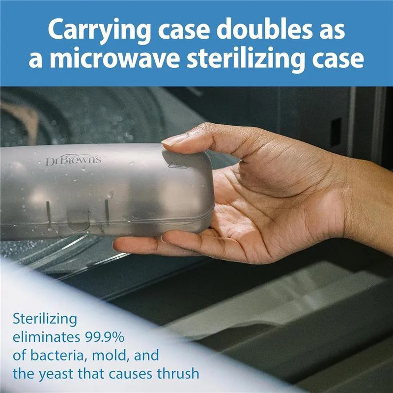 Dr. Brown - Nipple Shields 2-Pack With Sterilizer Case, Size 2 - Image 12