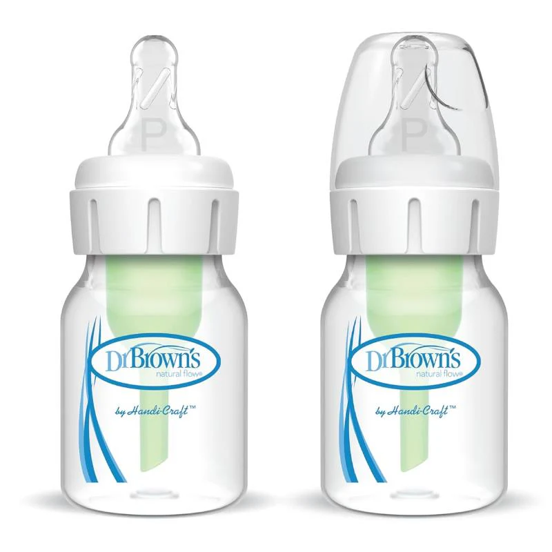 Dr. Brown 2Pk Options Standard Neck Bottle With Preemie Nipple 2 Oz/60 Ml - Image 2
