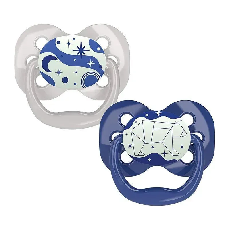 Dr. Brown’s Advantage Glow-in-the-Dark Pacifiers, 2 Count BLUE, 0-6 months - Image 4