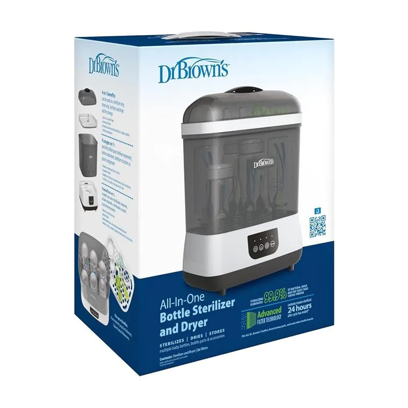 Dr. Brown - Sterilizer And Dryer W/ Air Filter (Plus Extra Filter), Gray - Image 5