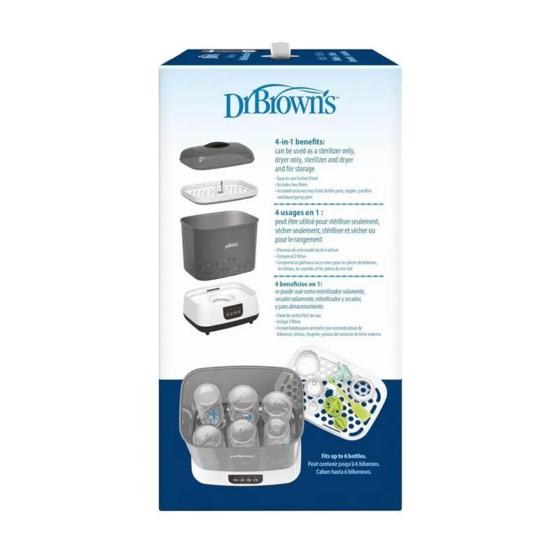 Dr. Brown - Sterilizer And Dryer W/ Air Filter (Plus Extra Filter), Gray - Image 8