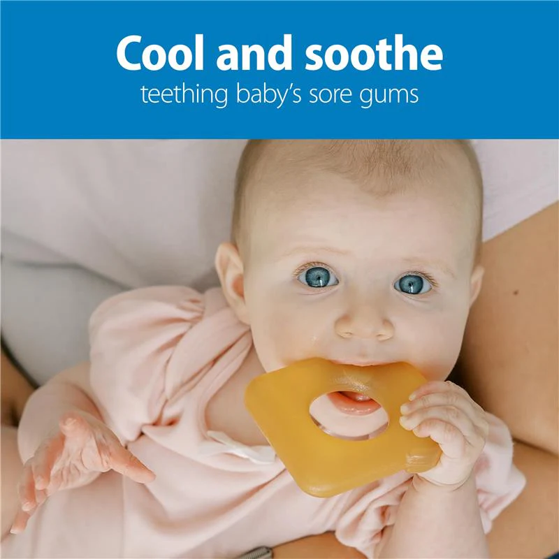 Dr. Brown's 2Pk AquaCool Water-Filled Teether, Avocado Toast Shapes, BPA Free, 3M+ - Image 2