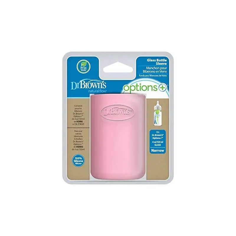 Dr. Brown's 4 Oz/120 Ml Narrow Glass Bottle Sleeve - Light Pink - Image 4