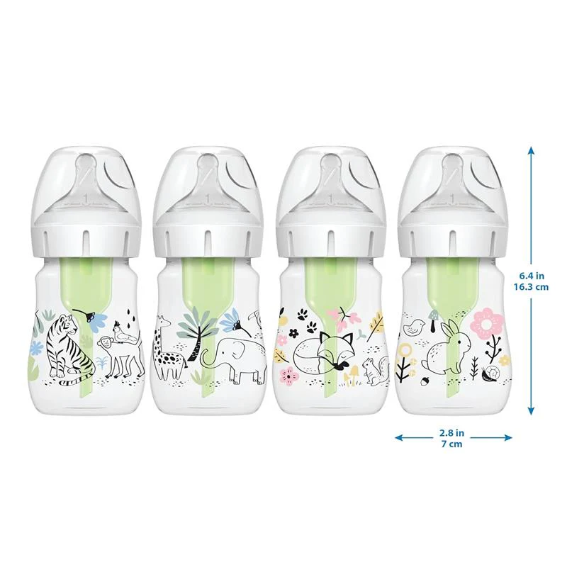 Dr. Brown's - 5Oz/150Ml Options+ Wide-Neck Designer Bottles, Jungle Designs, 2-Pack - Image 5