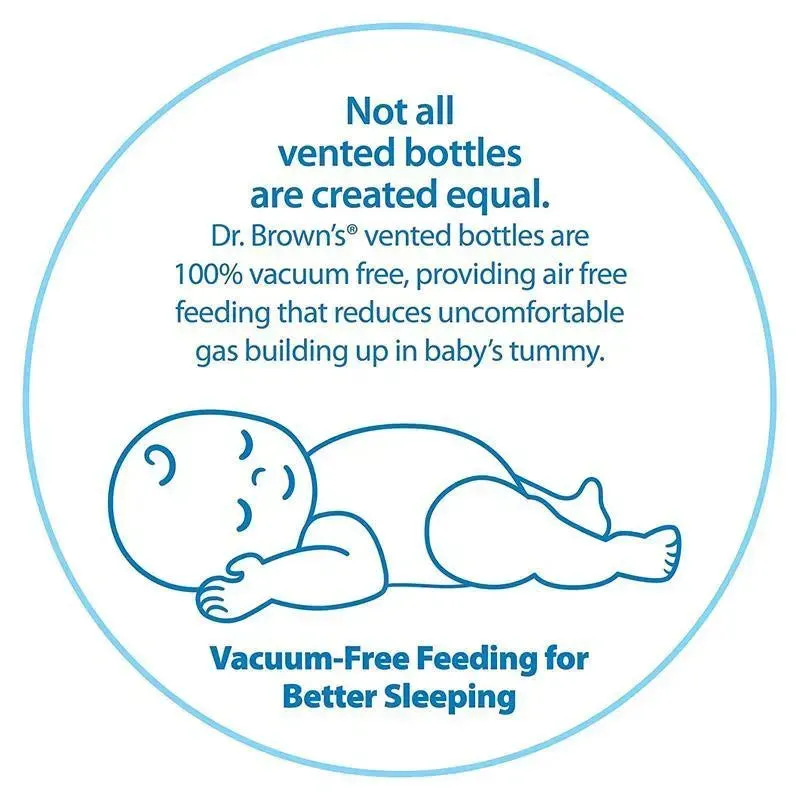 Dr. Brown's - 8Oz Options+ Glass Narrow Baby Bottle, 1Pk - Image 3