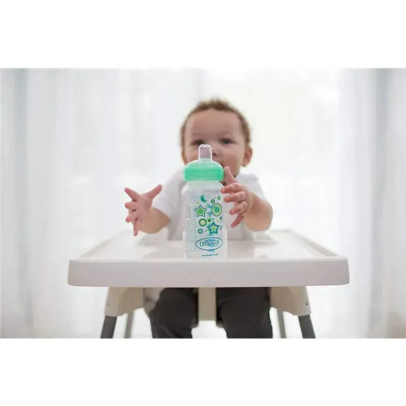 Dr. Brown's - 9 Oz Options+ Wide-Neck Bottle To Sippy, Green - Image 2