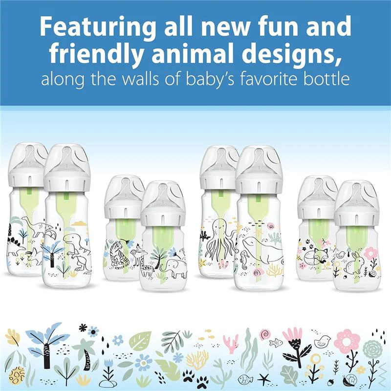 Dr. Brown's - 9Oz/270Ml Options+ Wide-Neck Designer Bottles, Ocean Designs, 2-Pack - Image 8