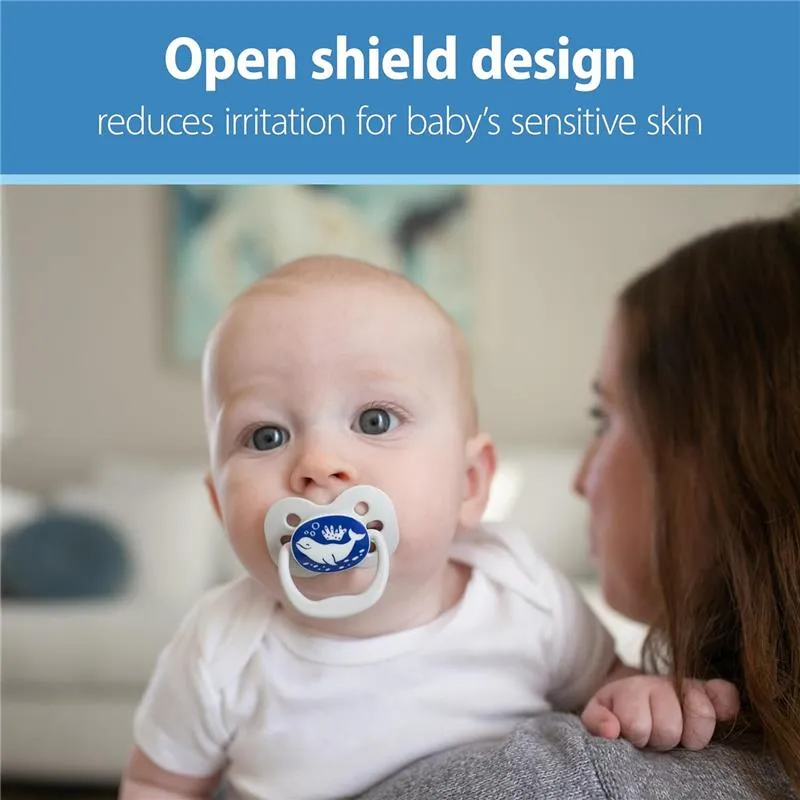 Dr. Brown's Advantage Pacifiers, Stage 1, Glow In The Dark, Coral Ocean, 2-Pack - Image 9