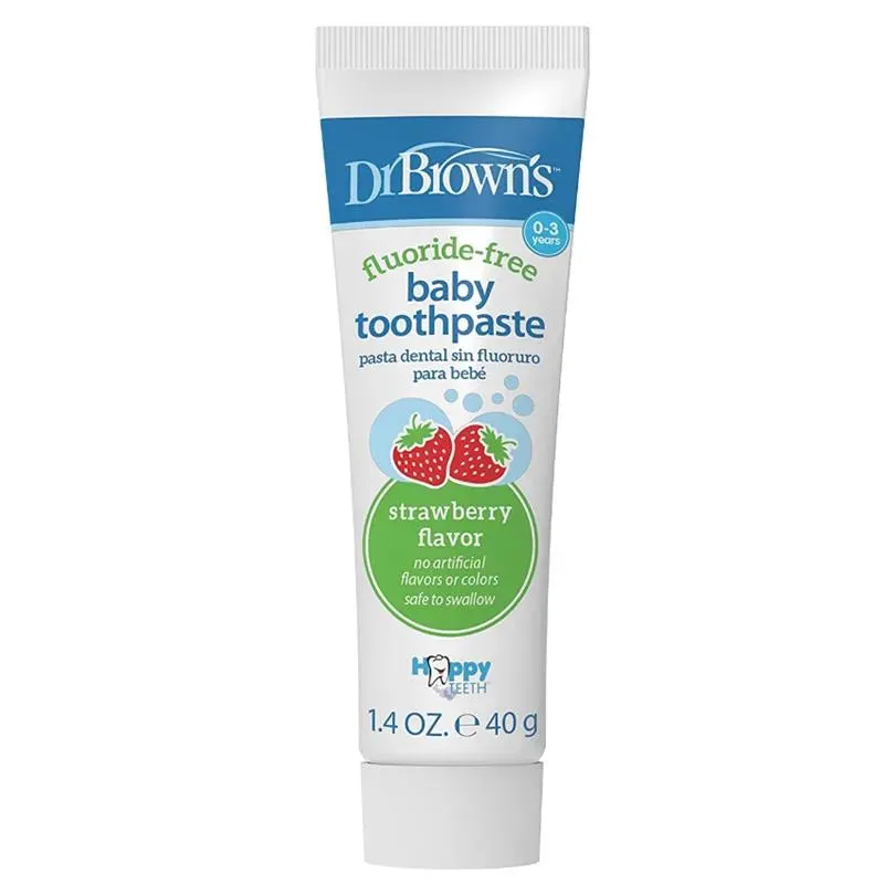 Dr. Brown's - Baby Toothpaste Fluoride-Free, Strawberry, 1.4Oz