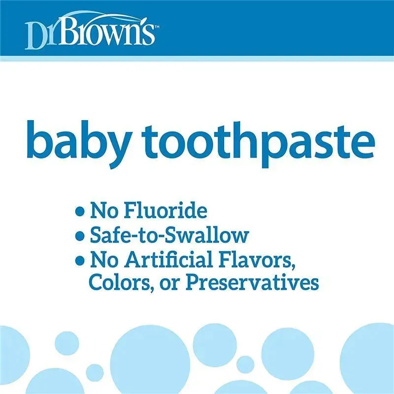 Dr. Brown's - Baby Toothpaste Fluoride-Free, Strawberry, 1.4Oz - Image 3
