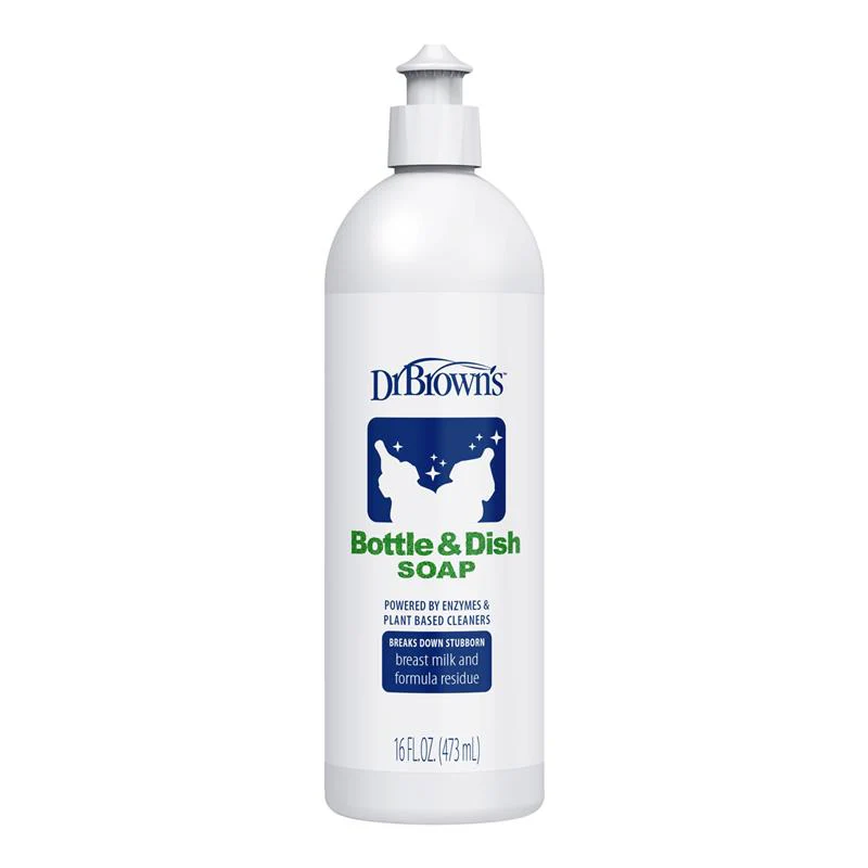 Dr. Brown's Bottle & Dish Soap for Baby Bottles and Baby Accessories, Fragrance-Free, 16 Oz