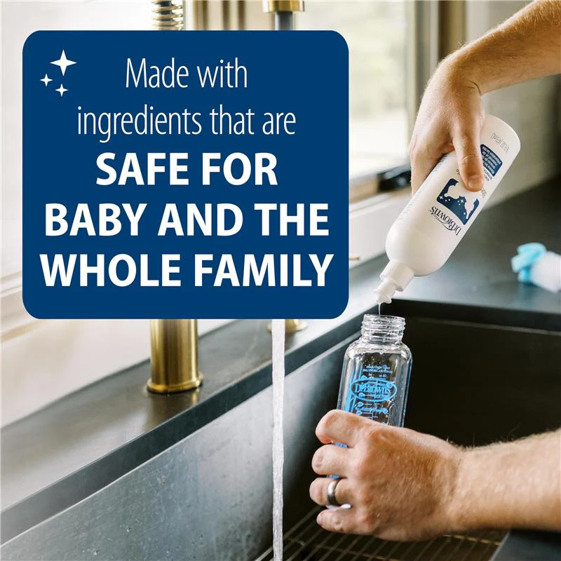 Dr. Brown's Bottle & Dish Soap for Baby Bottles and Baby Accessories, Fragrance-Free, 16 Oz - Image 3