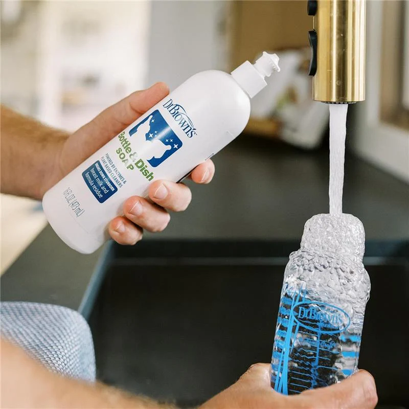 Dr. Brown's Bottle & Dish Soap for Baby Bottles and Baby Accessories, Fragrance-Free, 16 Oz - Image 9