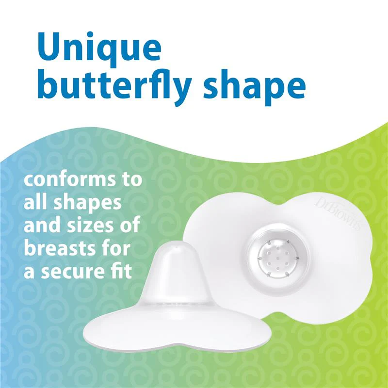 Dr. Brown's Butterfly Breastfeeding Nipple Shields for Protecting Sore, 20mm - Image 3
