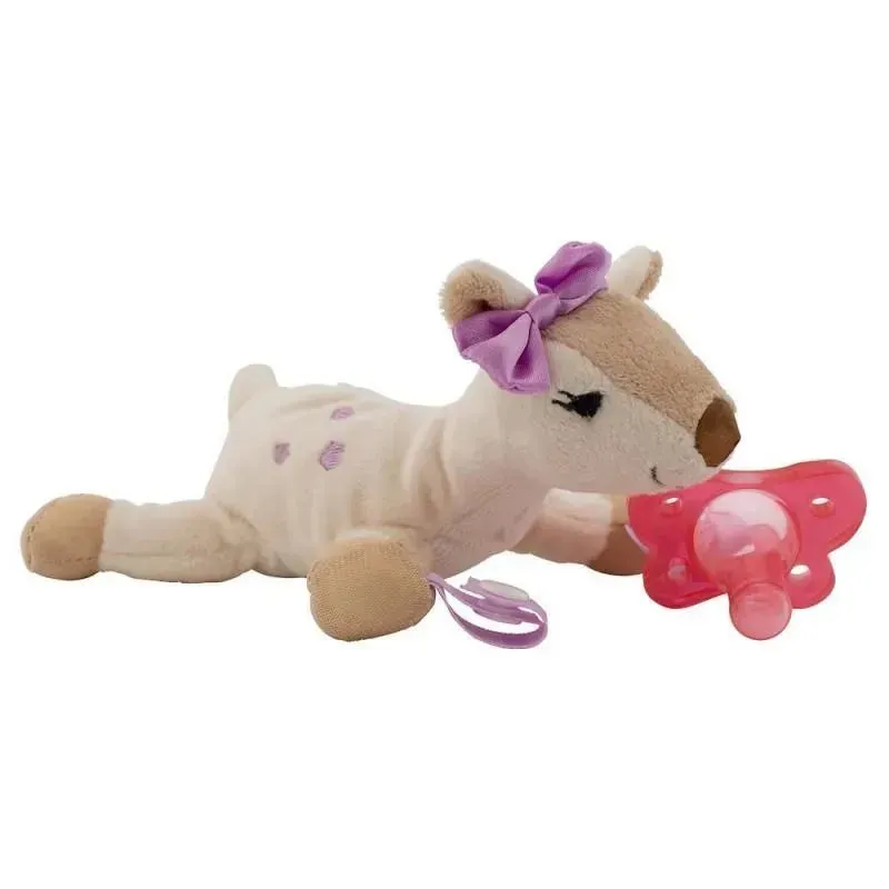Dr. Brown's - Deer Lovey with Pink One-Piece Pacifier