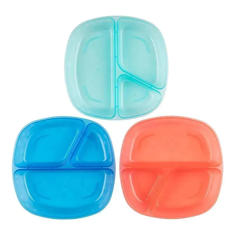 Dr. Brown's Divided Plates, Baby Plates 3-Pack