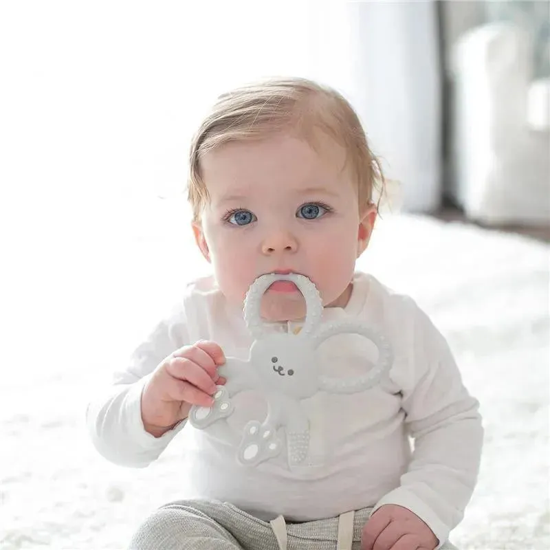 Dr. Brown's - Flexees Bunny Silicone Teether, Gray - Image 3
