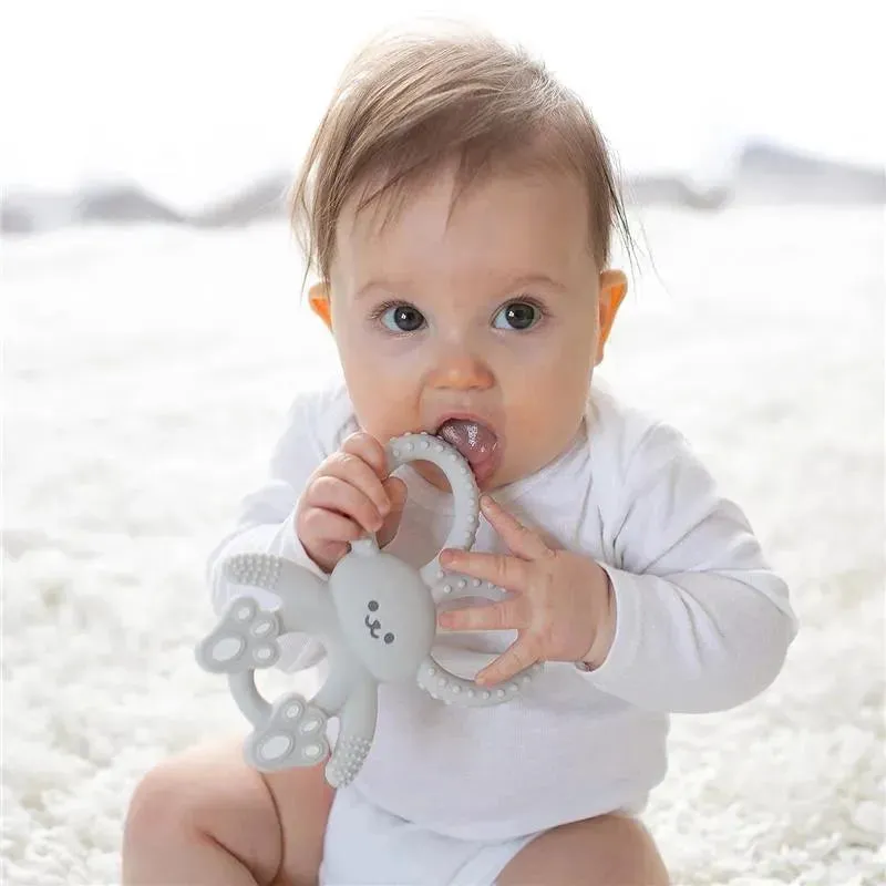 Dr. Brown's - Flexees Bunny Silicone Teether, Gray - Image 4