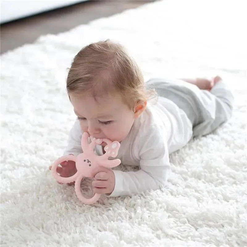 Dr. Brown's - Flexees Bunny Silicone Teether, Pink - Image 4