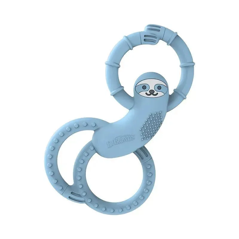Dr. Brown's - Flexees Sloth Silicone Teether, Blue