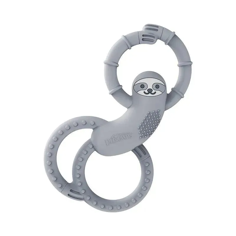Dr. Brown's - Flexees Sloth Silicone Teether, Gray