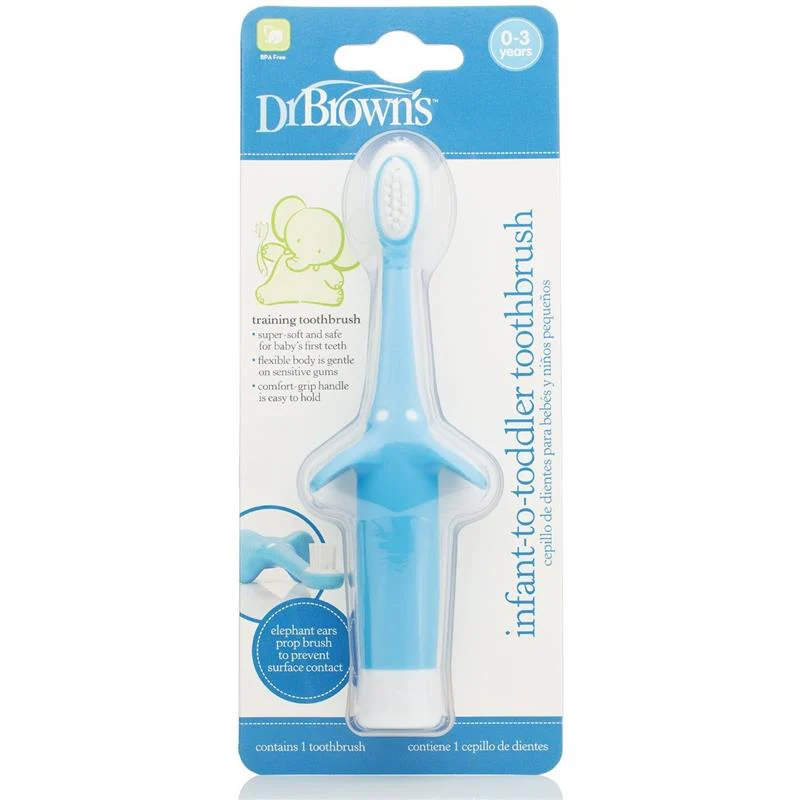Dr. Brown's Infant-to-Toddler Toothbrush, Blue