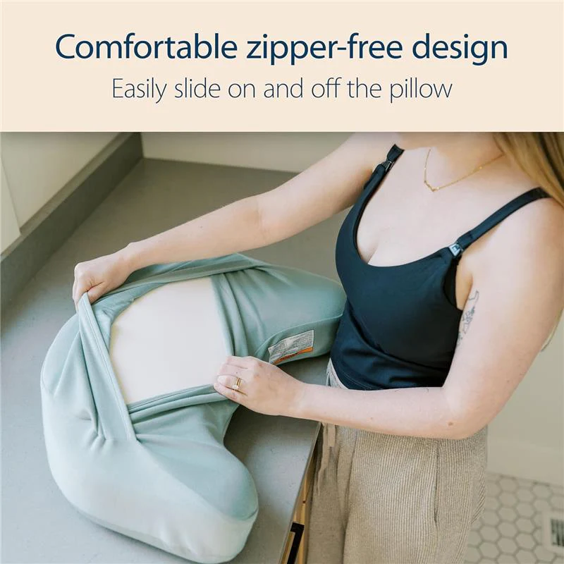 Dr. Brown's Lap Support Pillow Cover, Light Gray - Image 3