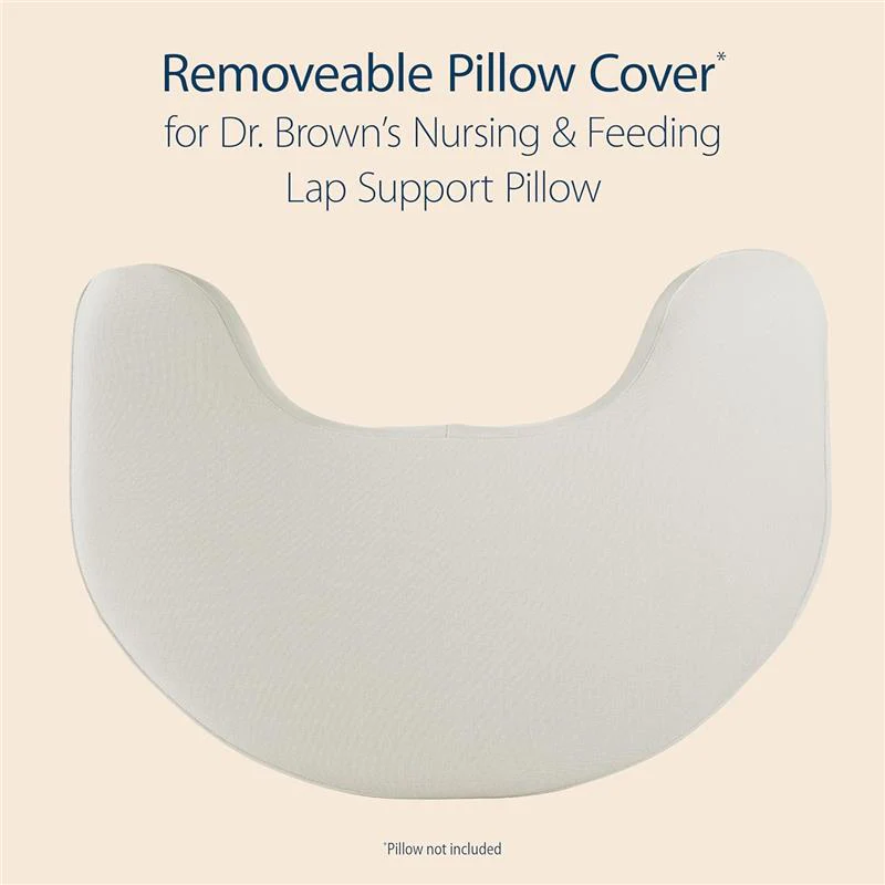 Dr. Brown's Lap Support Pillow Cover, Light Gray - Image 7