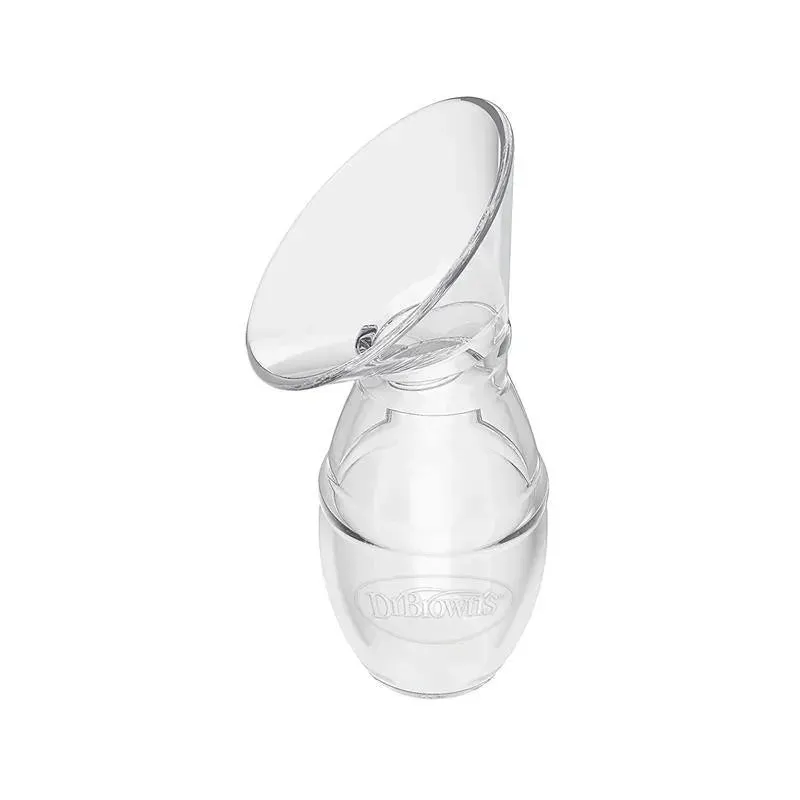 Dr. Brown's Milkflow Silicone Breast Pump, Breast Milk Catcher with Options+ Anti-Colic Baby Bottle & Travel Bag - Image 4