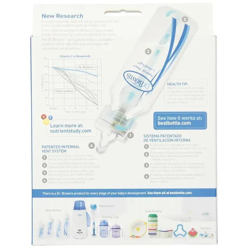 Dr. Brown's - 3Pk Natural Flow Standard Polypropylene Bottle, 4Oz - Image 3