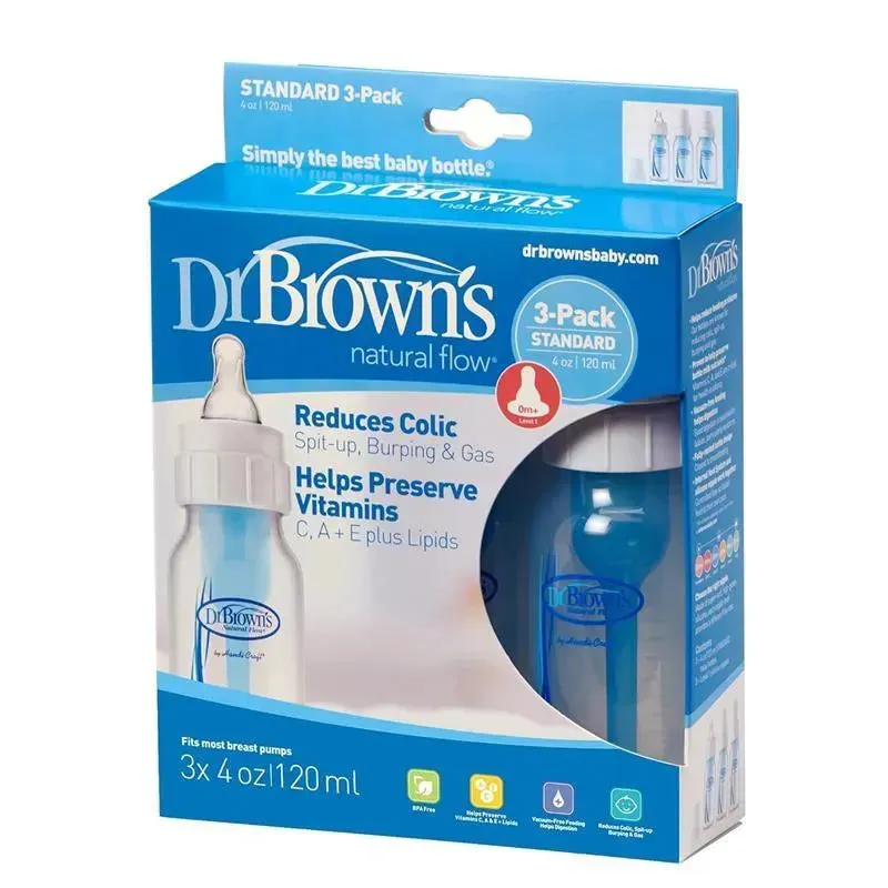 Dr. Brown's - 3Pk Natural Flow Standard Polypropylene Bottle, 4Oz - Image 4