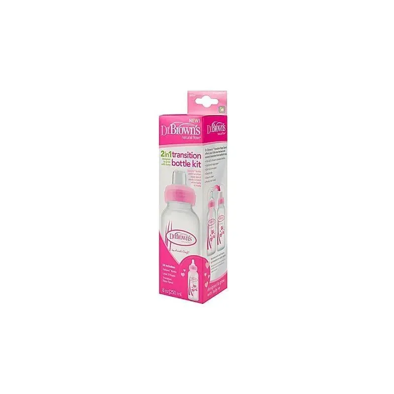 Dr. Brown’s - Natural Flow Anti-Colic Options+ Narrow Sippy Bottle Starter Kit, 8Oz - Image 3