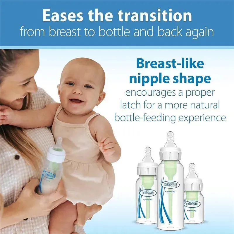 Dr. Brown's - Options+ Glass Narrow Anti-Colic Baby Bottle Gift Set - Image 5