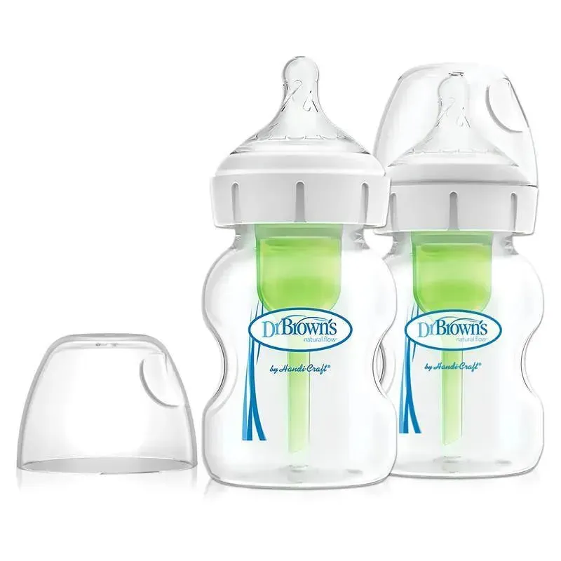 Dr. Brown's - Options+ Wide-Neck Baby Bottle, 5Oz, 2Pk