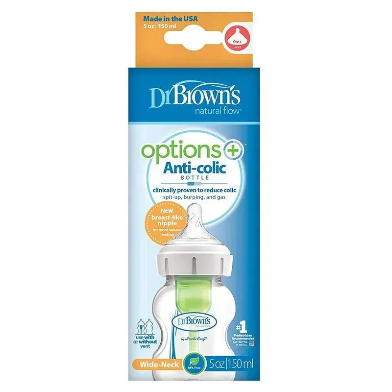 Dr. Brown's - Options+ Wide-Neck Baby Bottle, 5Oz - Image 3