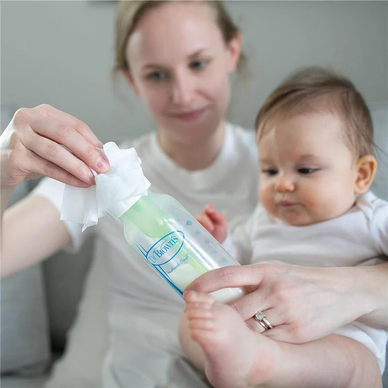 Dr. Brown - 40 Count Bottle & Pacifier Healthy Wipes, Safely Clean Bottles, Hypoallergenic - Image 5