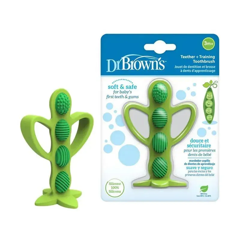 Dr. Brown's - Peapod Teething Toothbrush, Green