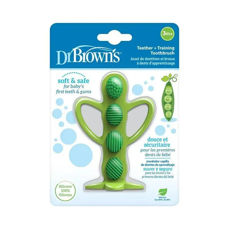 Dr. Brown's - Peapod Teething Toothbrush, Green - Image 3
