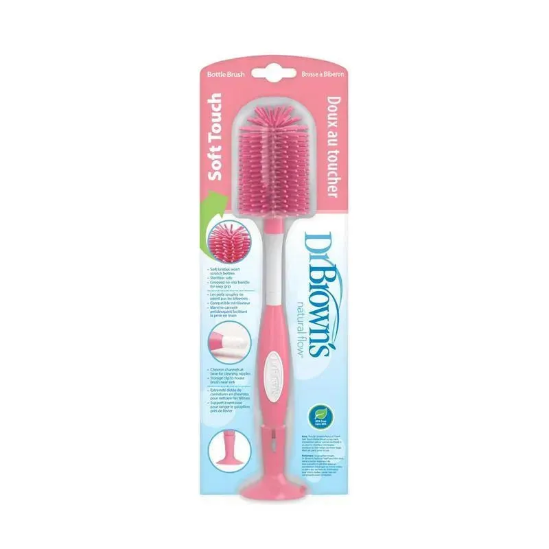 Dr. Brown's - Soft Touch Bottle Brush, Pink - Image 3