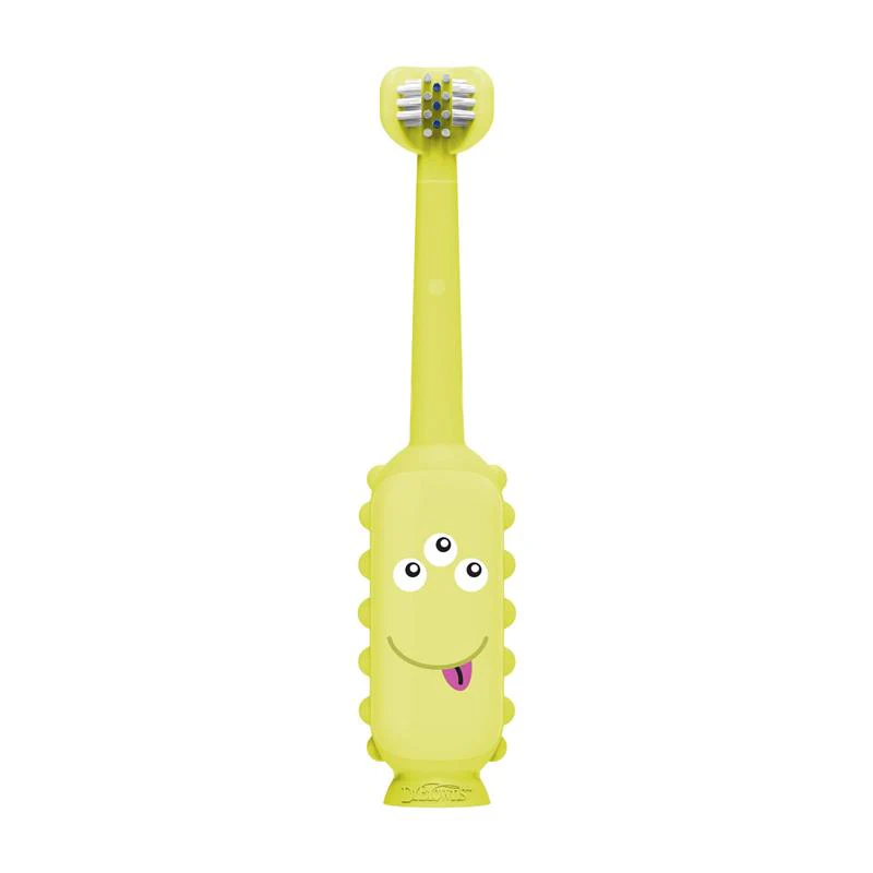Dr. Brown's ToothScrubber Toddler Toothbrush, Green Monster - Image 2