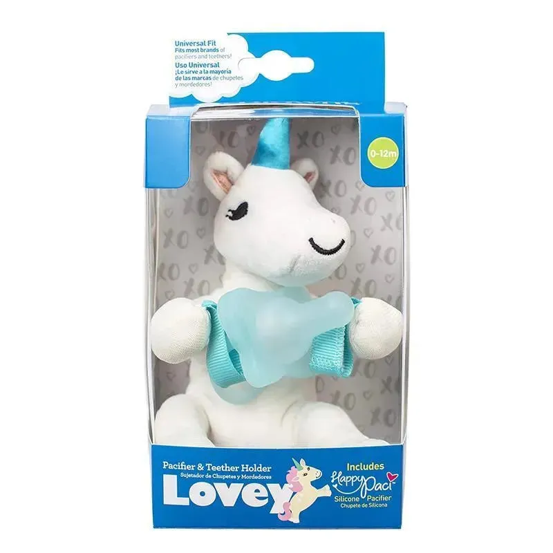 Dr. Brown's Unicorn Lovey W/ Aqua One-Piece Pacifier