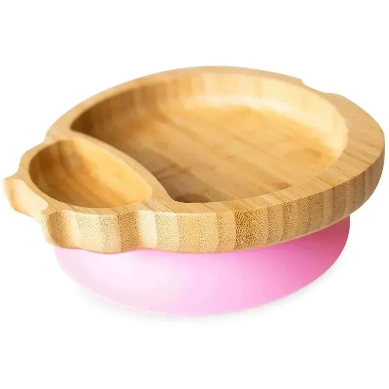 Eco Rascals - Bamboo Suction Plate, Ladybird, Pink - Image 2