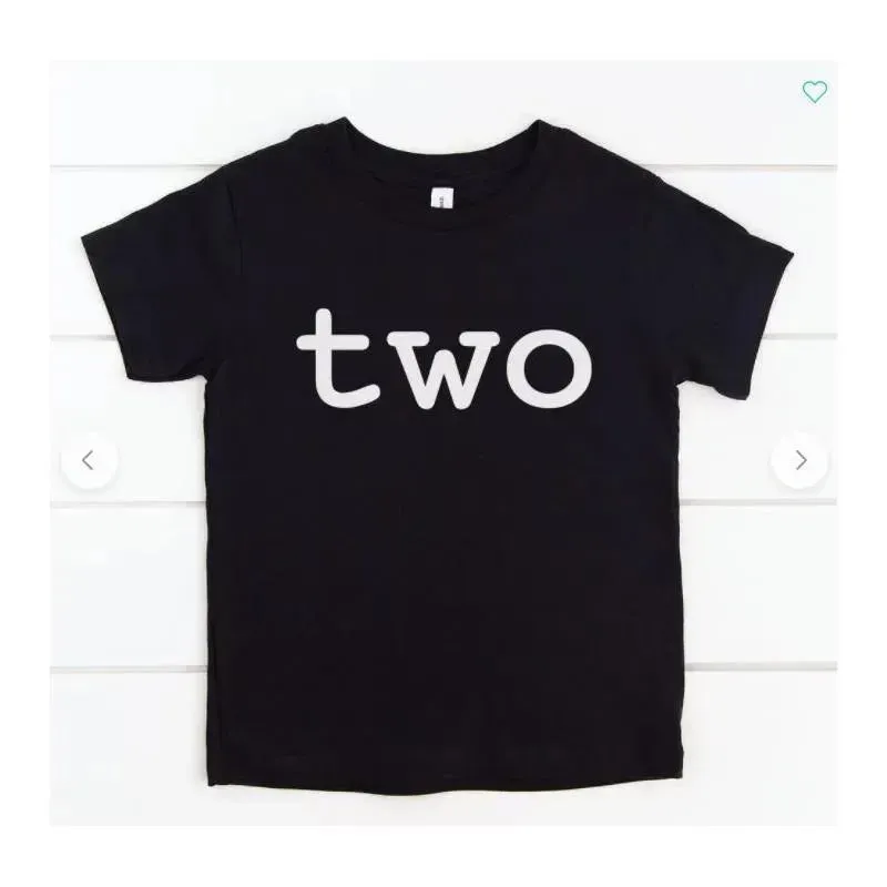 Eden & Eve Two Toddler Tee - Black