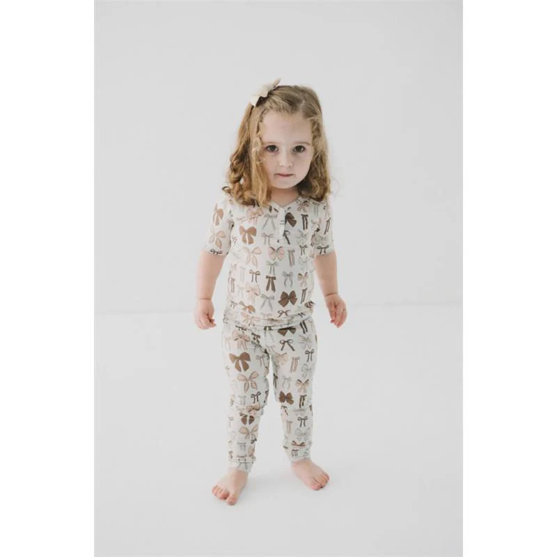 Ellie Sue - 2Pk Baby Bows Pajama Set - Image 4