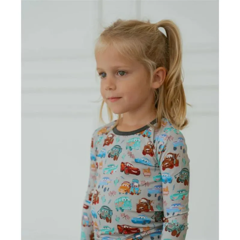 Ellie Sue - Baby Cars Bamboo Pajama Set - Image 3
