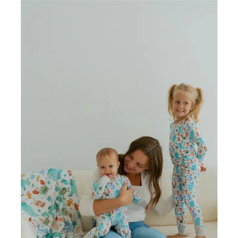 Ellie Sue - Baby Monsters Bamboo Pajama Set - Image 2