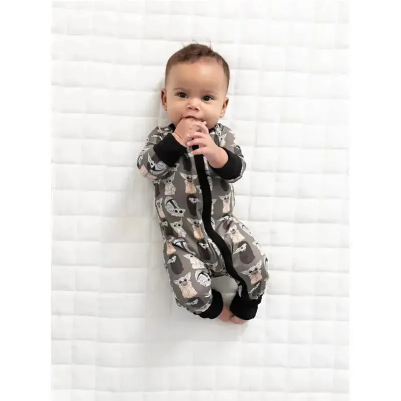 Ellie Sue - Baby Precious Cargo Bamboo Zipper Romper - Image 2